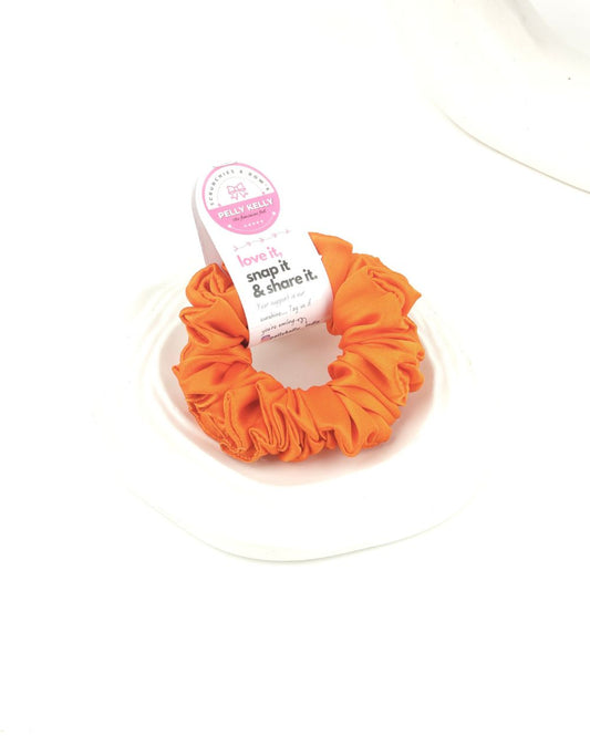 Tulip Pink | Silk Satin Scrunchies | M