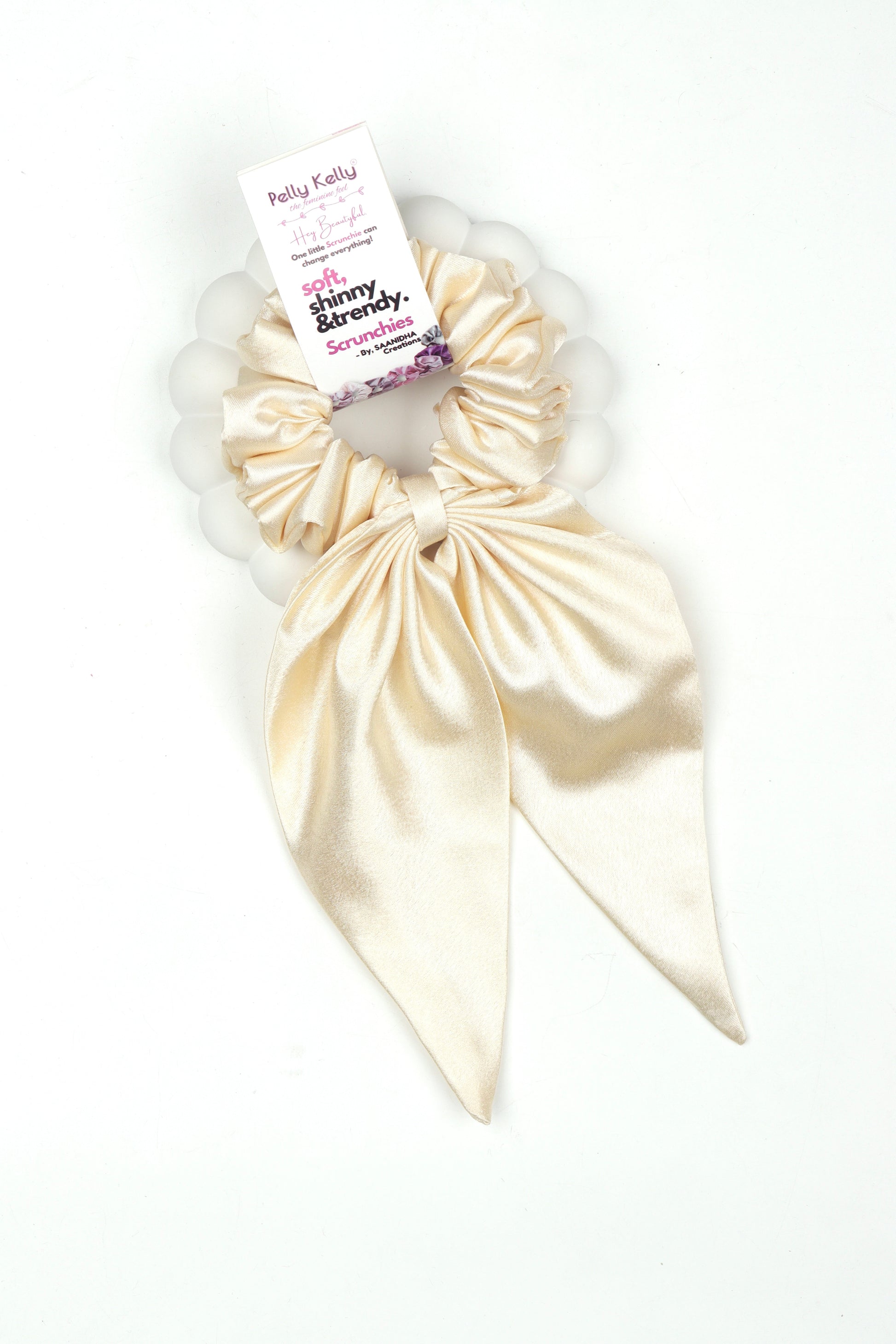 Soft Peach | Premium  Satin | Bunny 