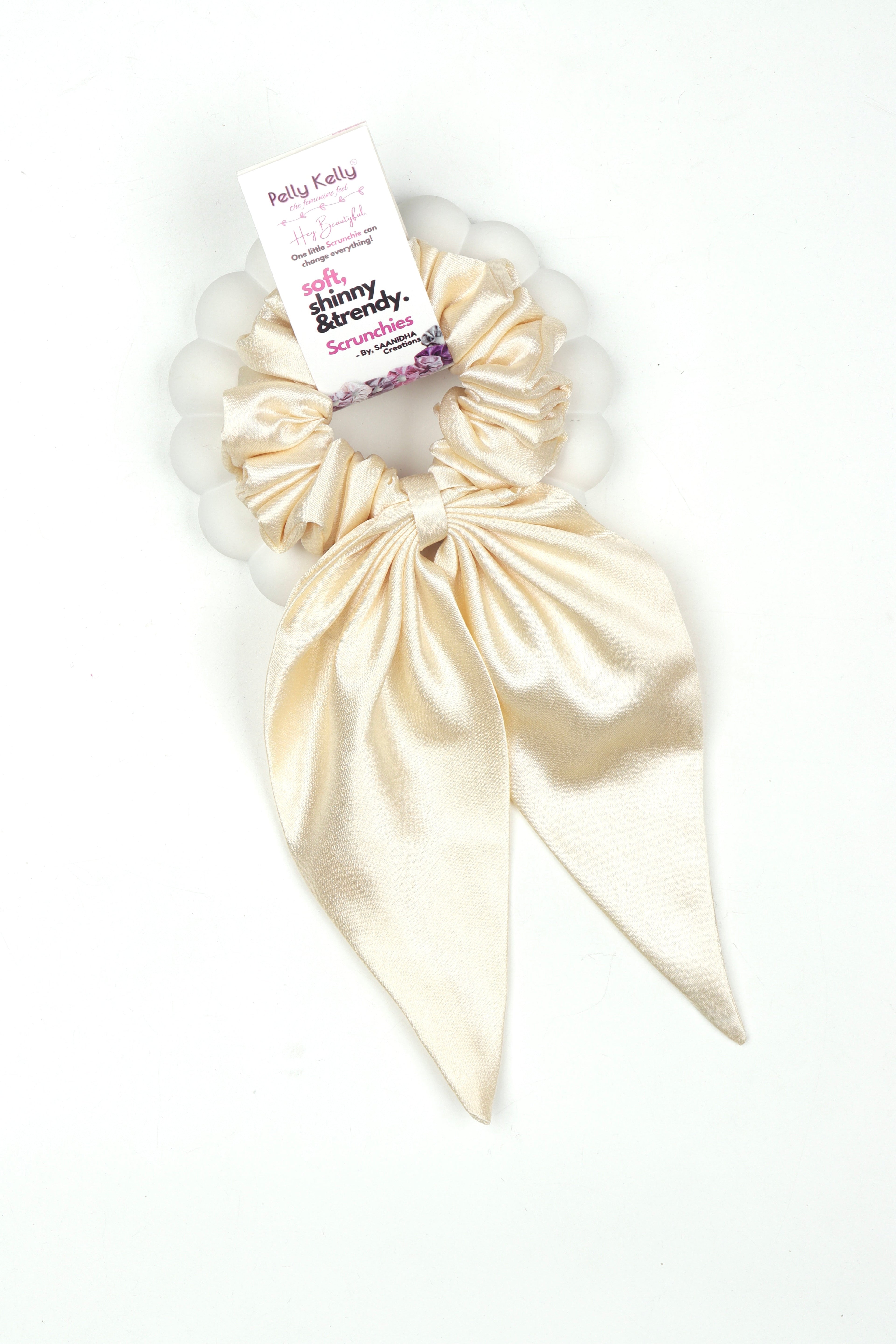 Soft Peach | Premium  Satin | Bunny 