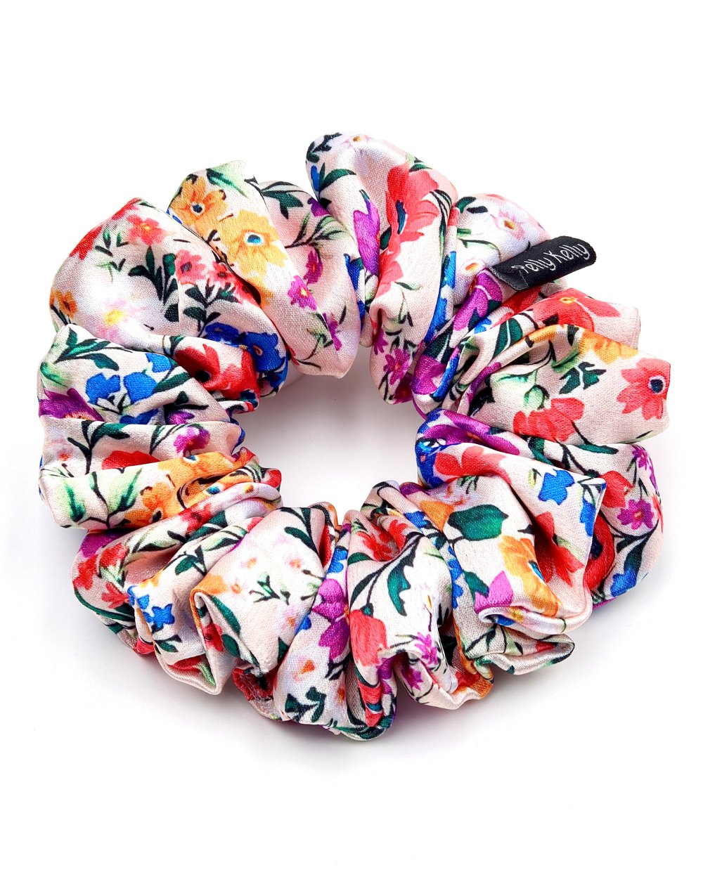 Premium Printed Satin Scrunchies | Large