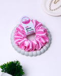 Pale Pink | Silk Satin Scrunchies | L