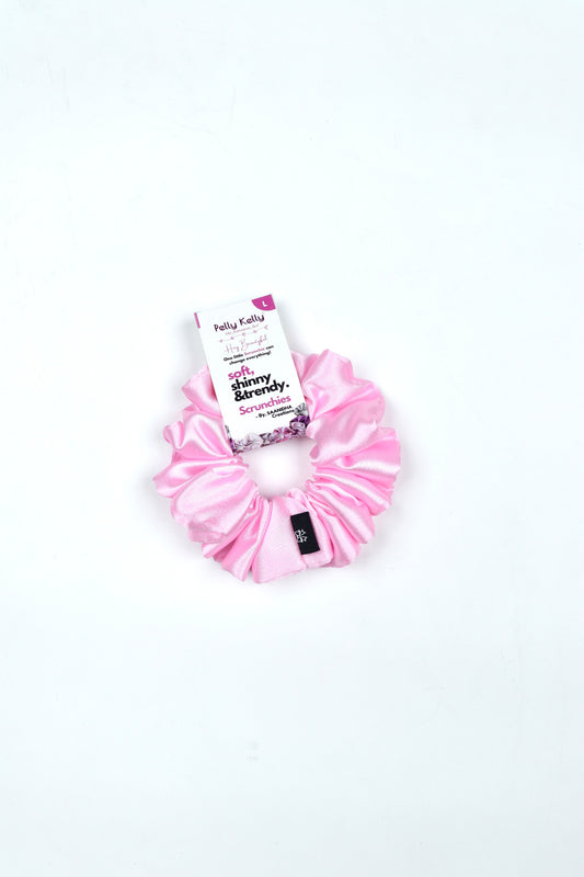 Pale Pink | Silk Satin Scrunchies | L