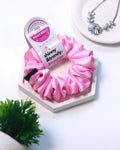 Pale Pink | Silk Satin Scrunchies | M