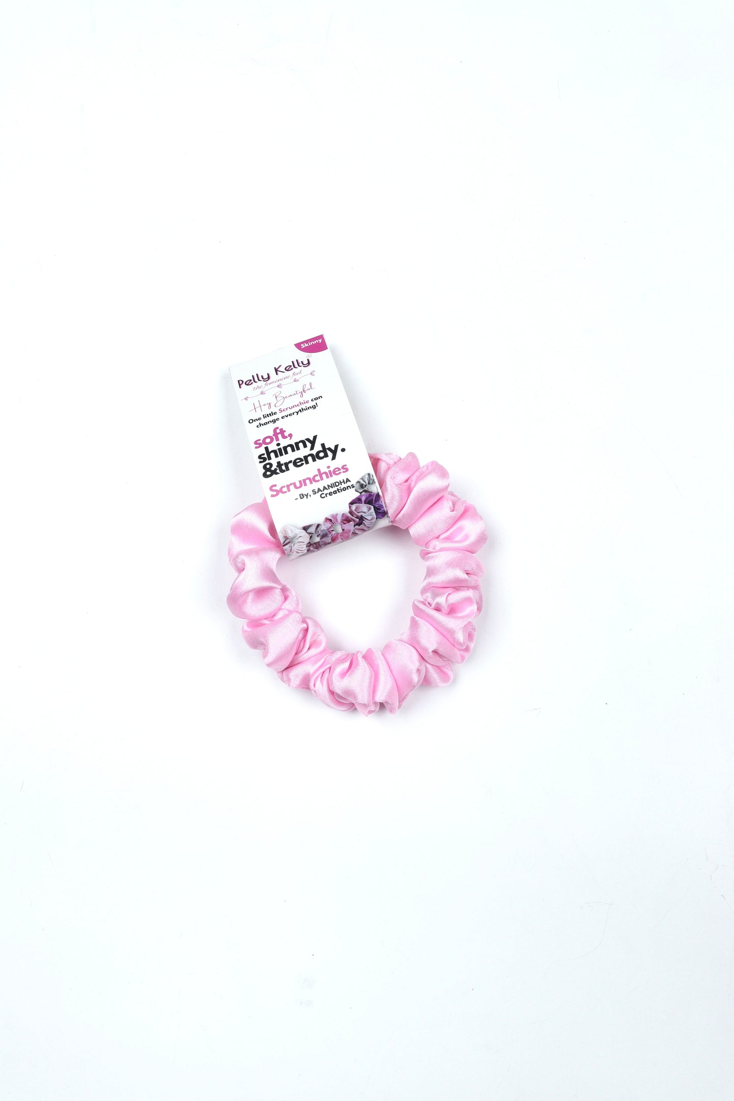 Pale Pink | Silk Satin Scrunchies | S