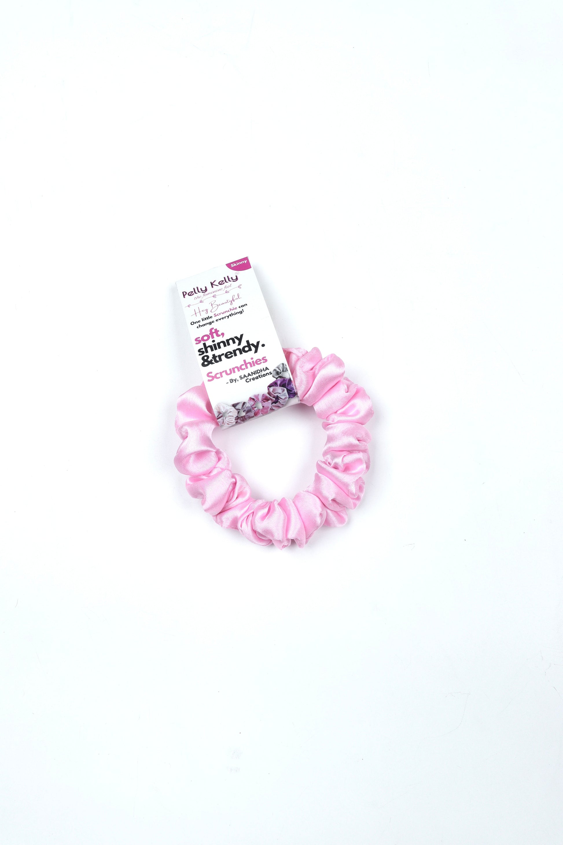 Pale Pink | Silk Satin Scrunchies | S