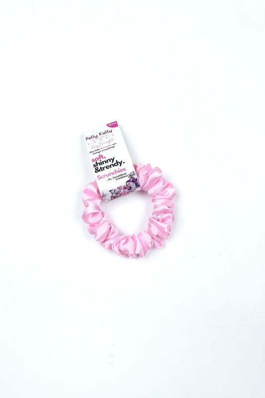 Pale Pink | Silk Satin Scrunchies | S