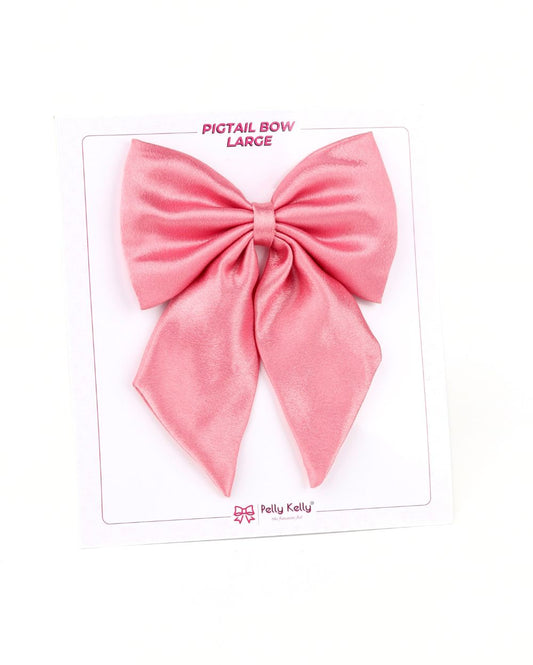Soft Peach | Premium Silk Satin | Pigtail | L 