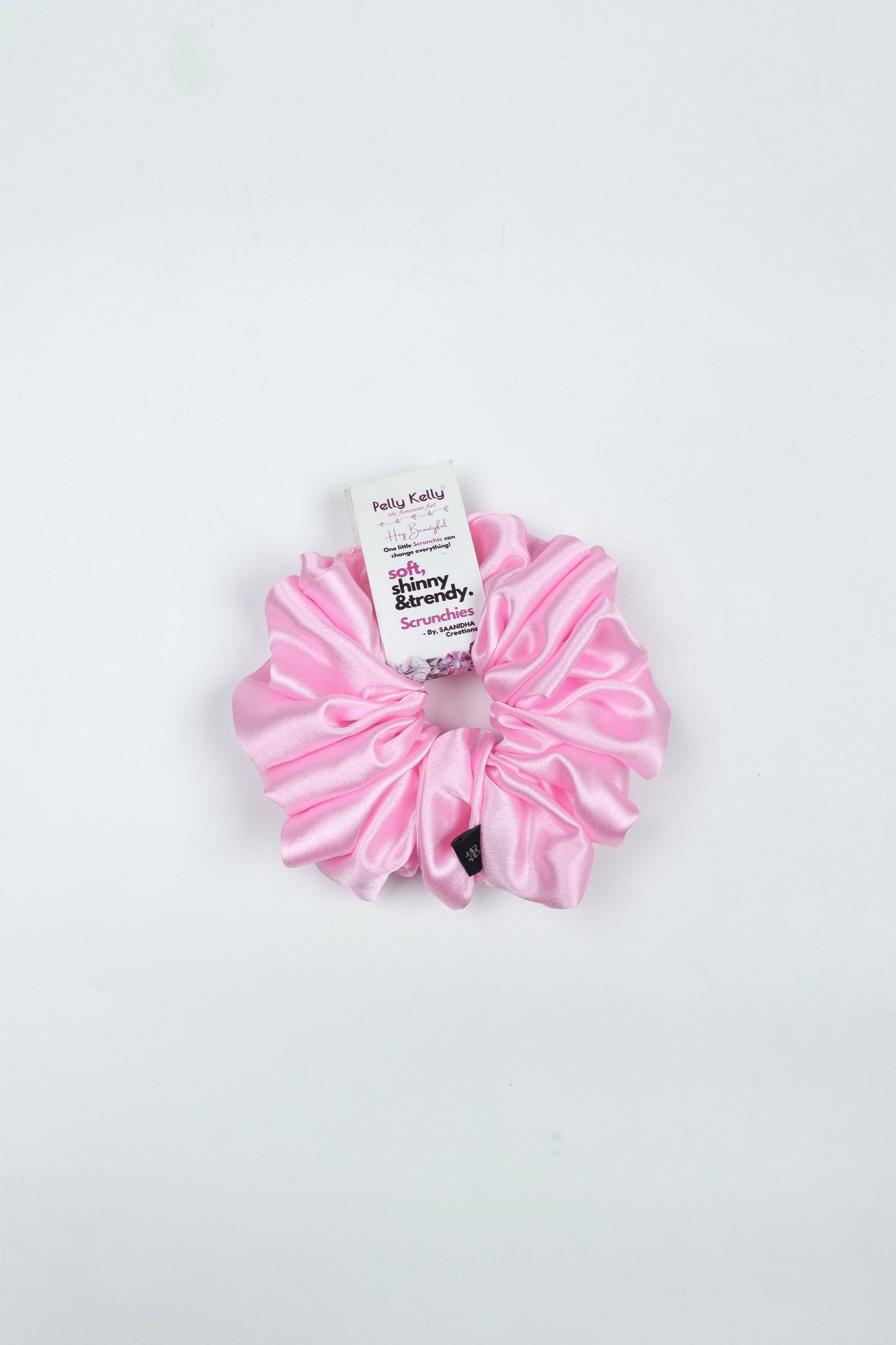 Pale Pink | Silk Satin Scrunchies | XL