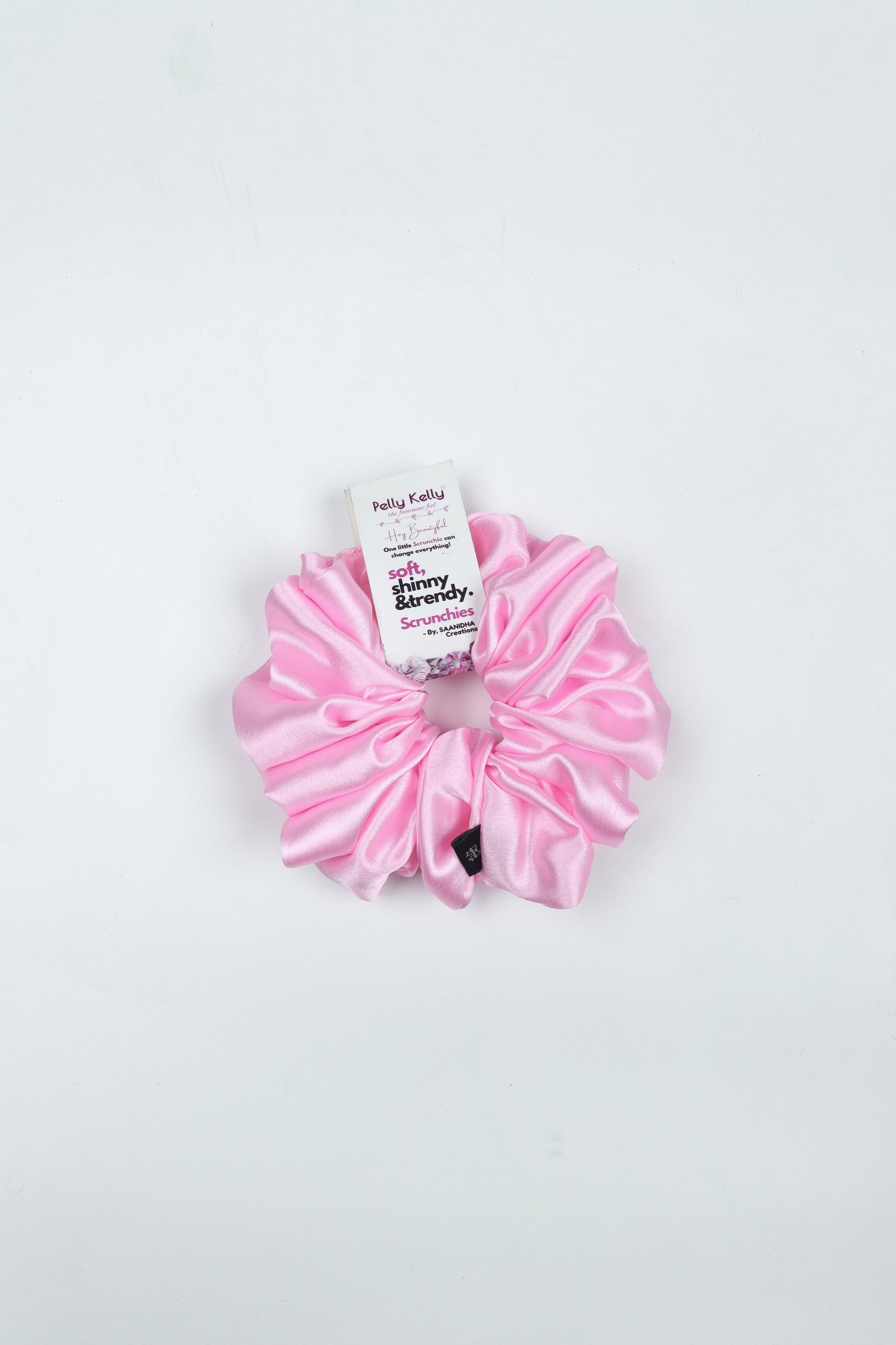 Pale Pink | Silk Satin Scrunchies | XL