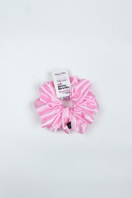 Pale Pink | Silk Satin Scrunchies | XL