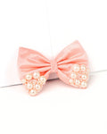 Premium satin Princess Pearl Bow