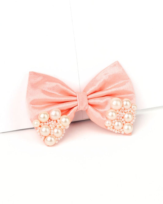 Premium satin Princess Pearl Bow