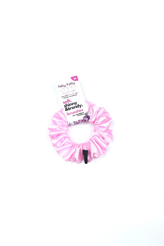 Pale Pink | Silk Satin Scrunchies | M