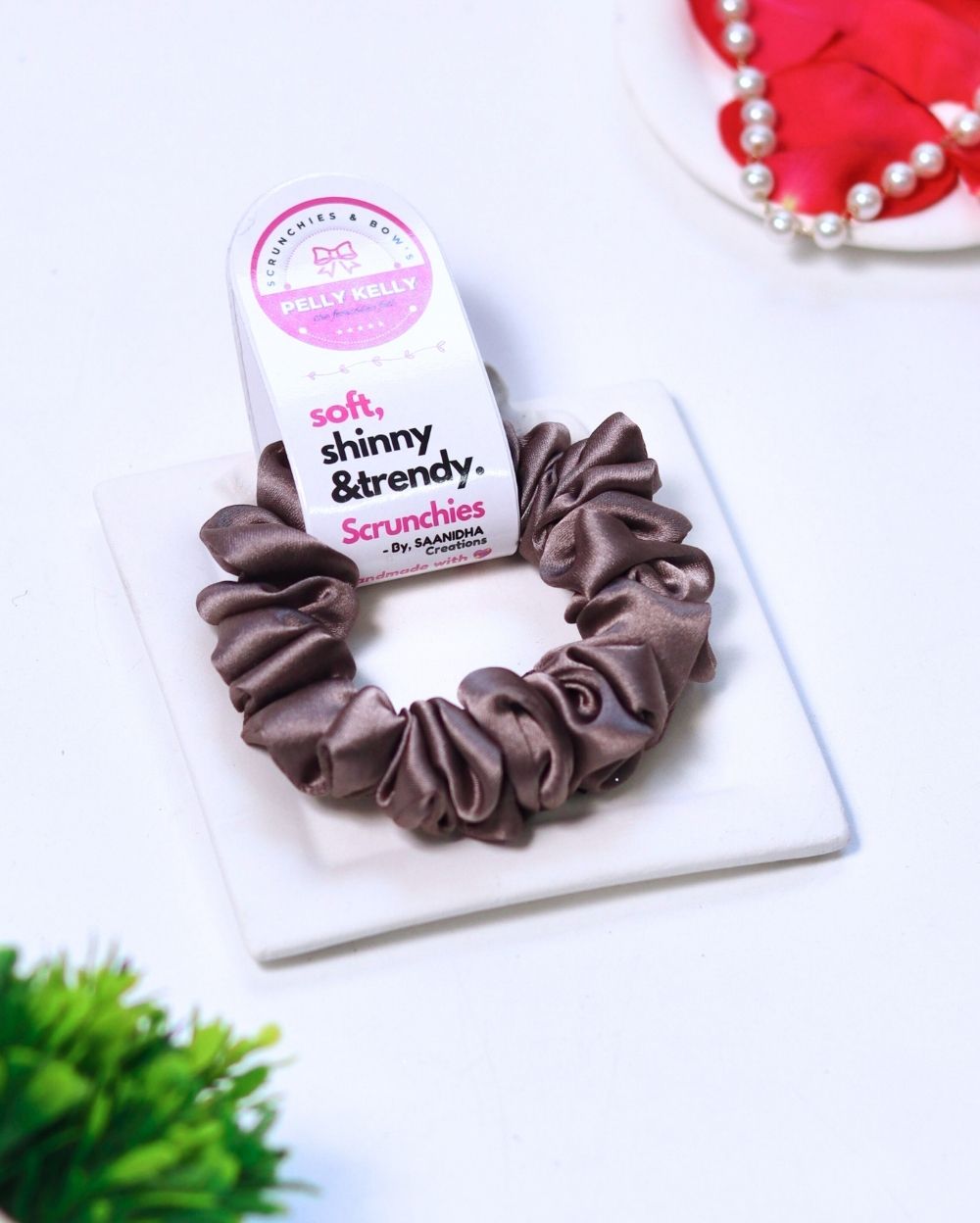 Star Dust | Silk Satin Scrunchies | S