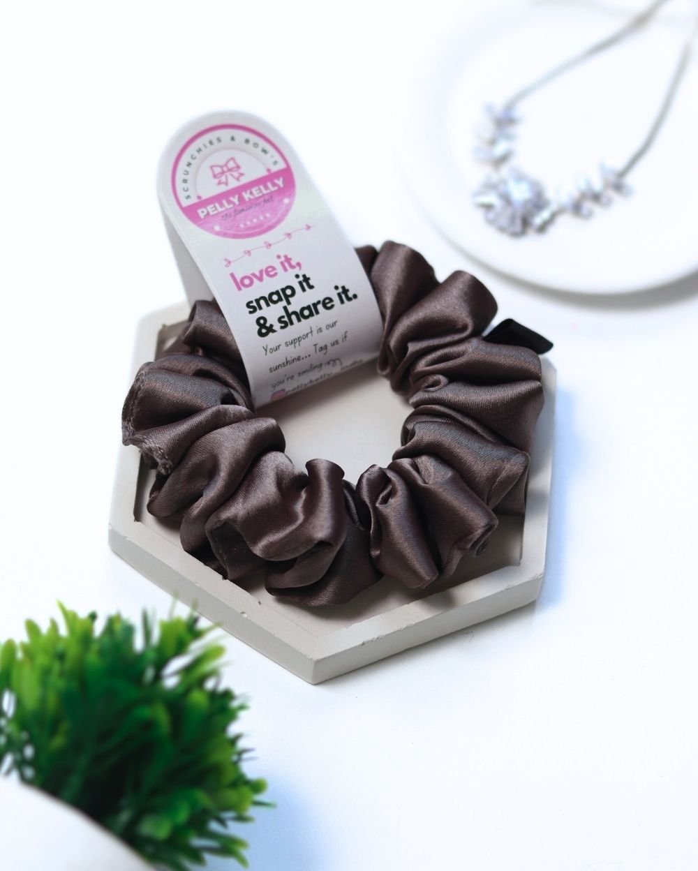 Star Dust | Silk Satin Scrunchies | M