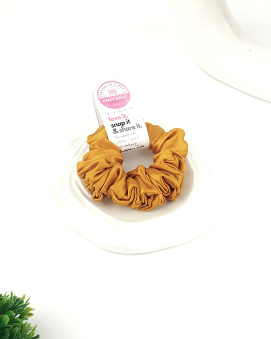 Faded Red | Silk Satin Scrunchies |M