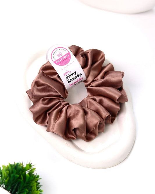 Faded Pink | Silk Satin Scrunchies | XL