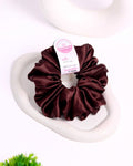 Woody Brown | Silk Satin Scrunchies | XL