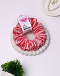 Pastel Magenta | Silk Satin Scrunchies | L