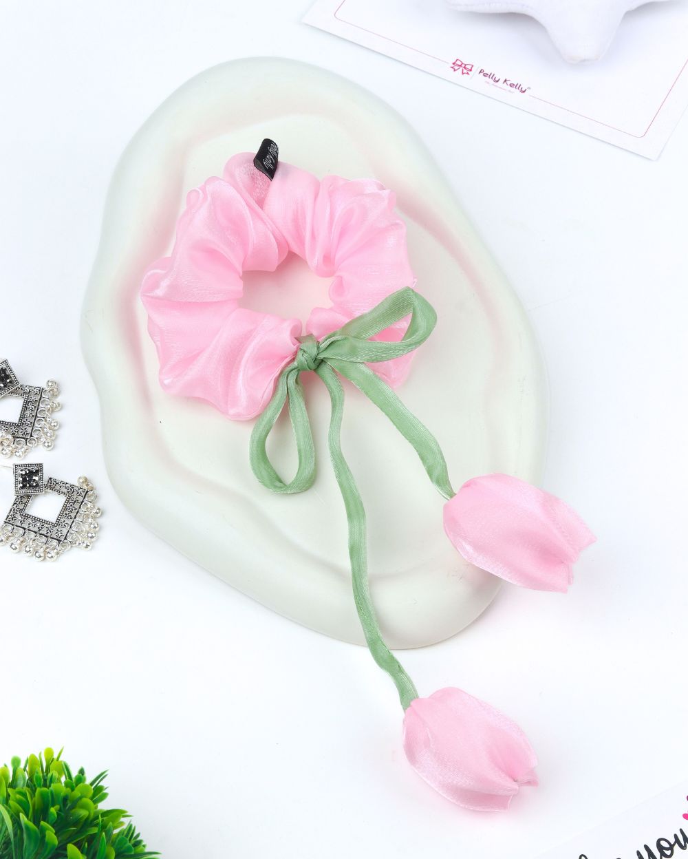 Tulip Scrunchies | Jimmy Choo | Light Pink