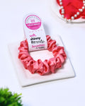 Pastel Magenta | Silk Satin Scrunchies | S
