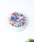 Premium Printed Satin Scrunchies | Large