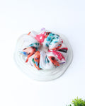 Premium Printed Satin Scrunchies | Large