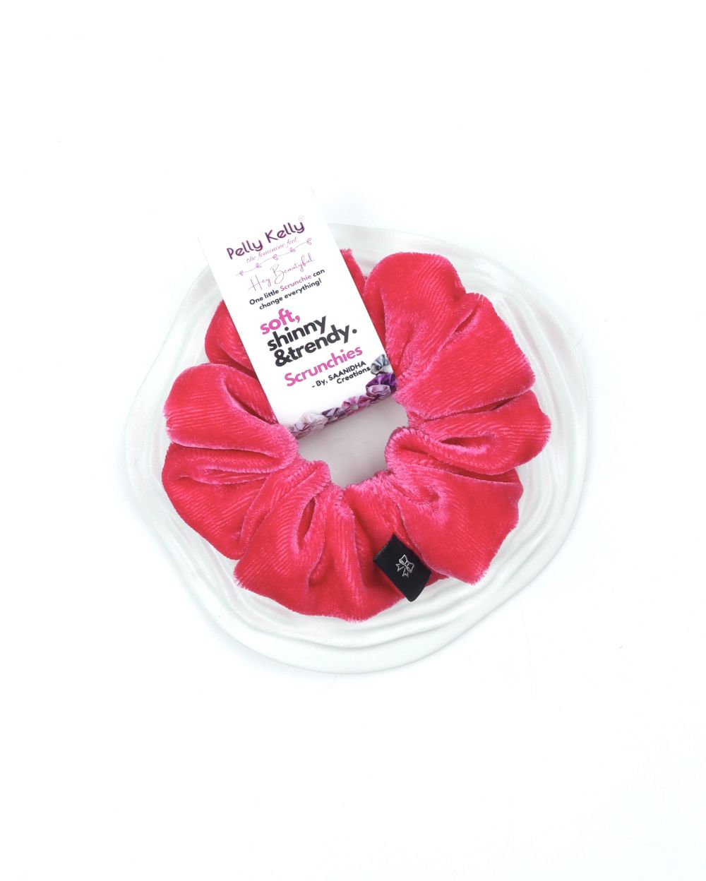 Pink | Velvet Scrunchies