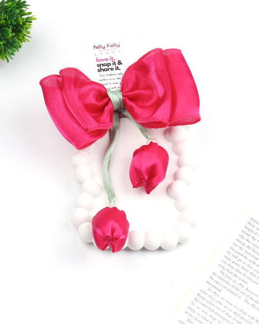 Tulip Bow | Jimmy Choo | Rose Madder
