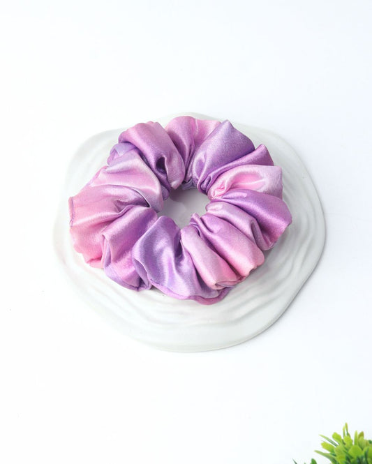 Premium Printed Satin Scrunchies | Large