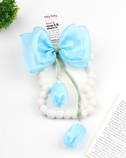 Tulip Bow | Jimmy Choo | Sky Blue
