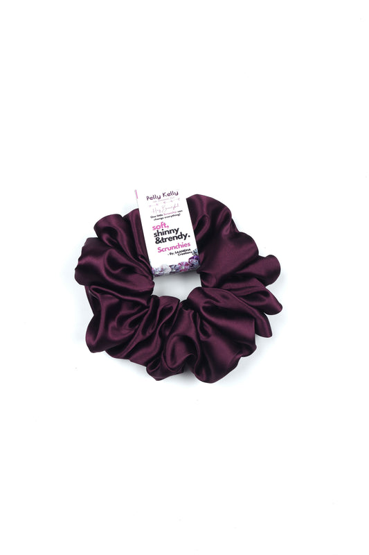 Magenta | Silk Satin Scrunchies | XL