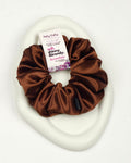 Woody Brown | Premium Silk Satin Scrunchies | XL