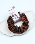 Woody Brown | Premium Silk Satin Scrunchies | M
