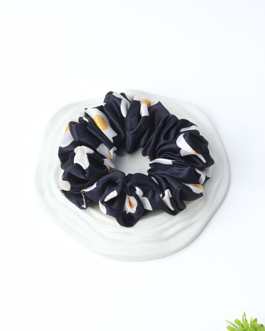 Premium Printed Satin Scrunchies | Large