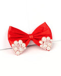 Premium satin Princess Pearl Bow