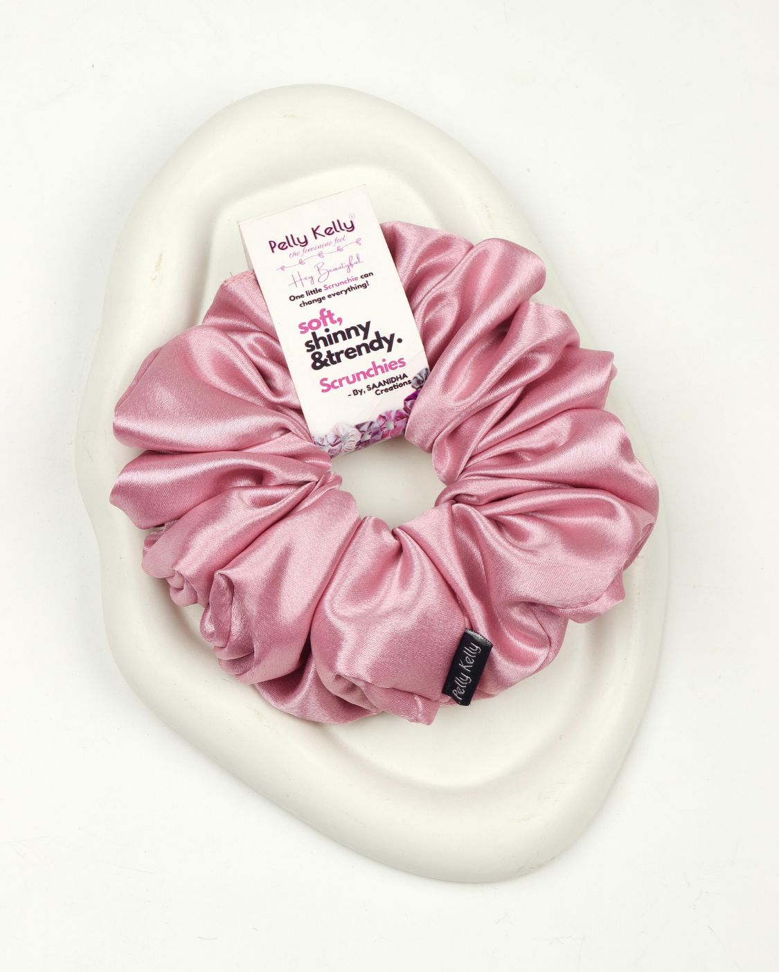 Cavern Pink | Premium Silk Satin Scrunchies | XL