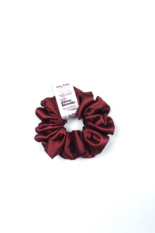 Light Maroon | Silk Satin Scrunchies | XL