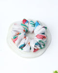 Premium Printed Satin Scrunchies | Large