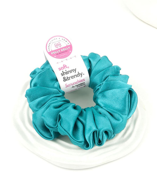 Pinkish Red | Silk Satin Scrunchies | L