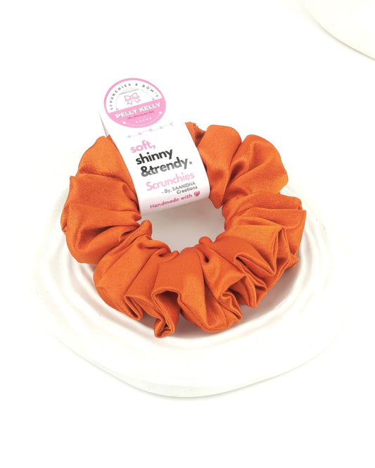 Pale Pink | Silk Satin Scrunchies | L