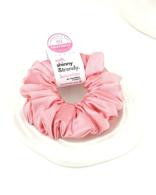 Viola Purple | Silk Satin Scrunchies | L