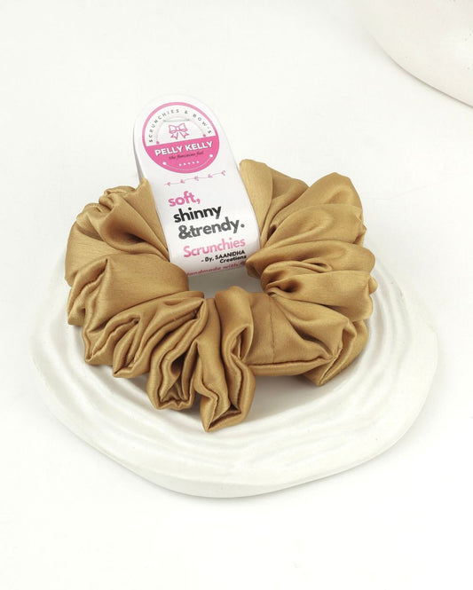 Tulip Pink | Silk Satin Scrunchies | L