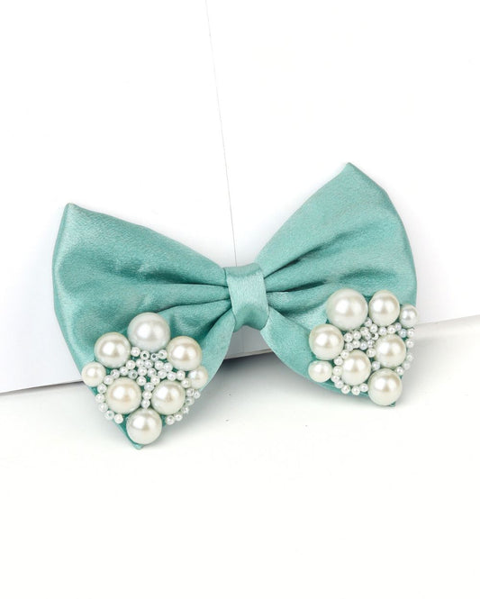 Premium satin Princess Pearl Bow