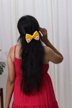 Arylide Yellow | Premium Satin | Princess Pearl Bow