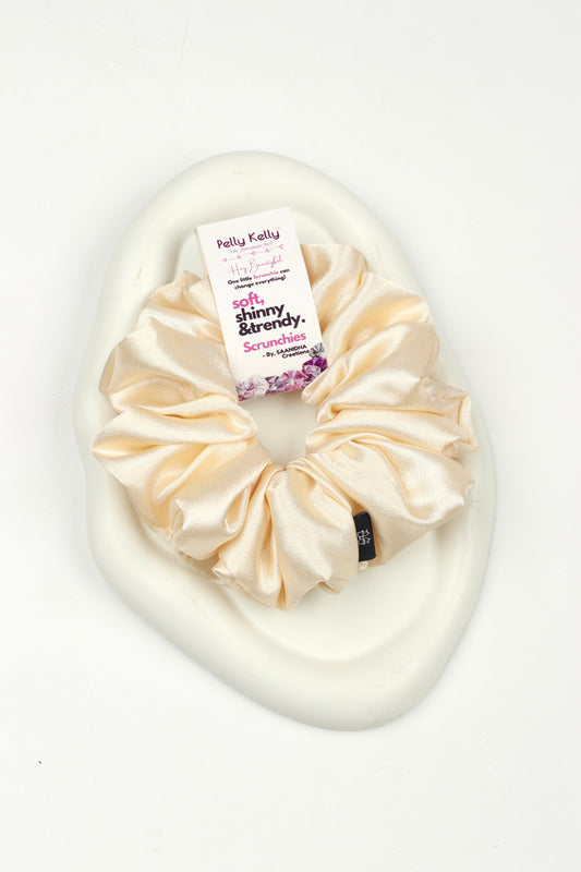 Soft Peach | Premium  Satin Scrunchies | XL