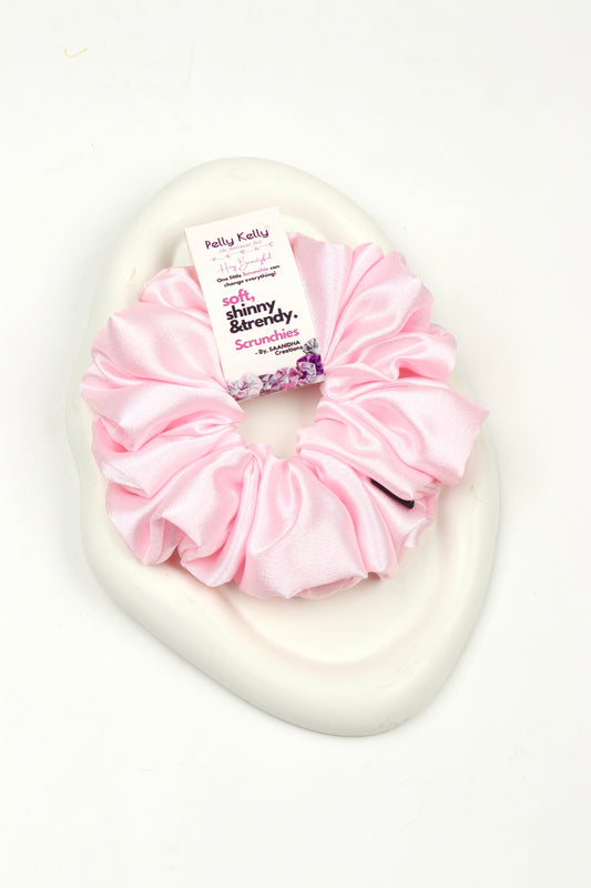 Pale Pink | Premium  Satin Scrunchies | XL