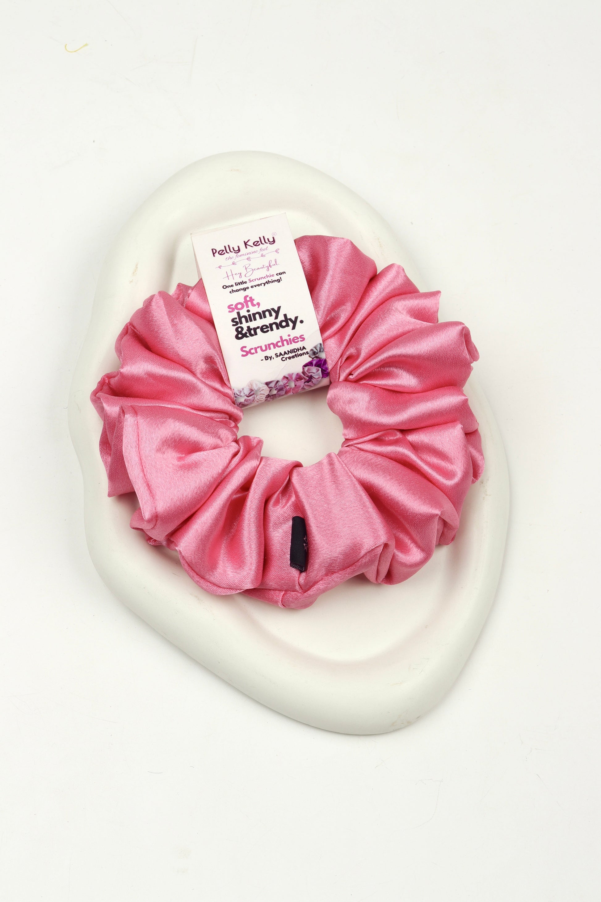 Carnation Pink | Premium  Satin Scrunchies | XL