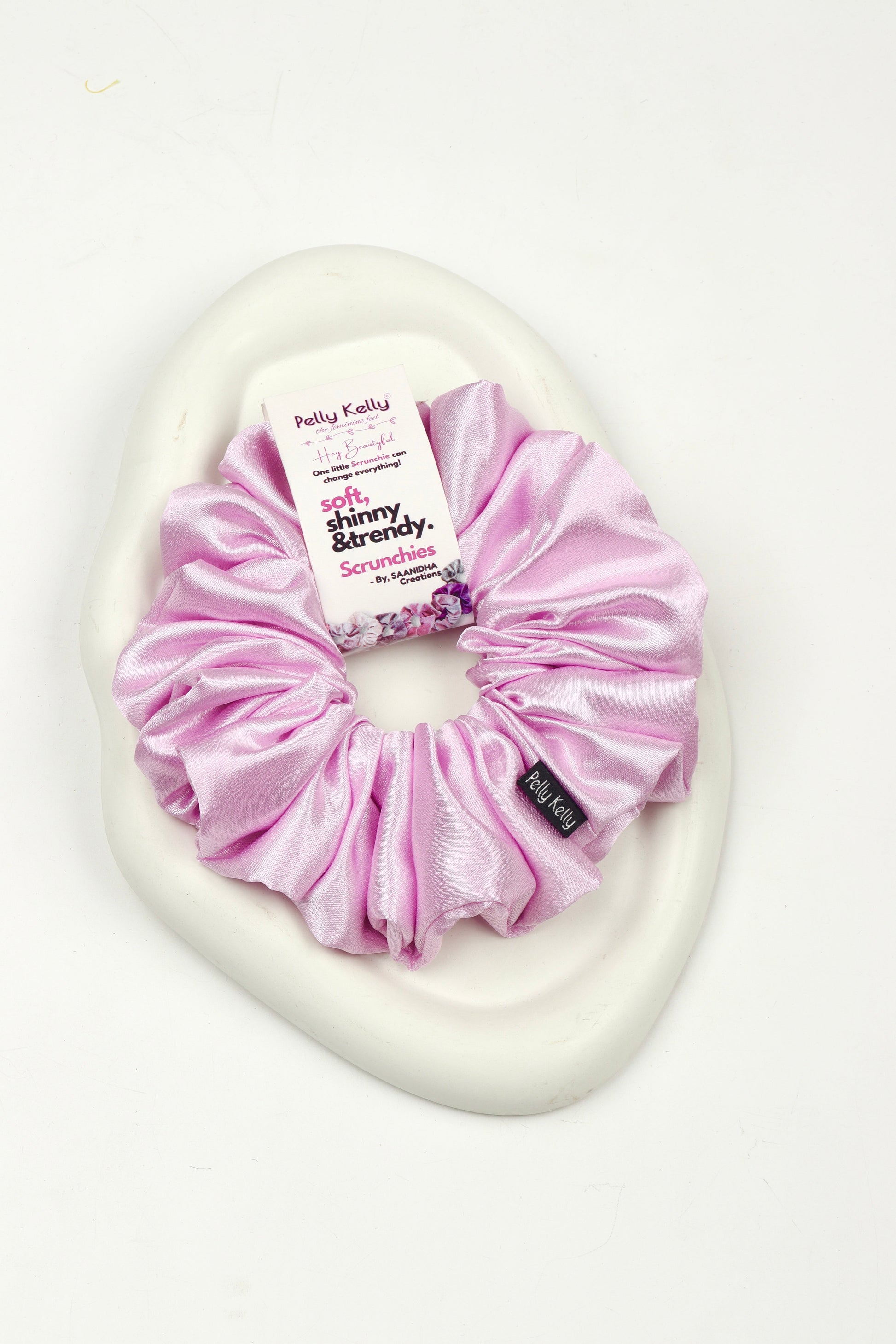 Reddish Magenta | Premium Satin Scrunchies | XL