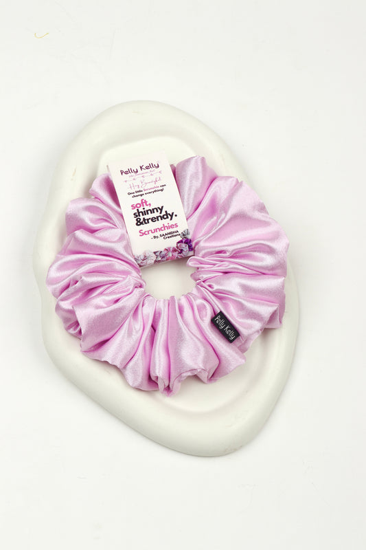 Reddish Magenta | Premium Satin Scrunchies | XL